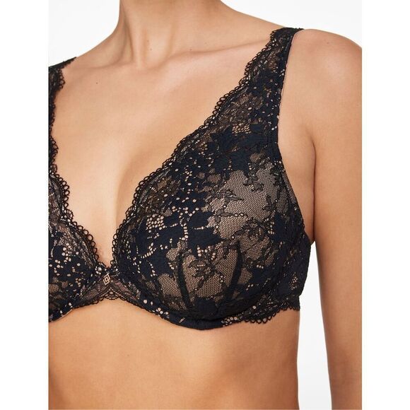 ✨Thirdlove All Day Lace Uplift Plunge Sz 34E Bra✨ - Picture 1 of 9